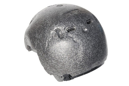 Casco de Carlos Checa tras accidente de Phillip Island 2013