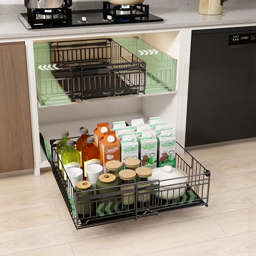 NETEL Paquete de 2 Cajones Extraíbles para Cocina