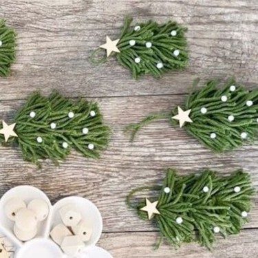 Cómo hacer arbolitos de Navidad con estambre para decorar tu hogar esta temporada, una idea fácil y económica