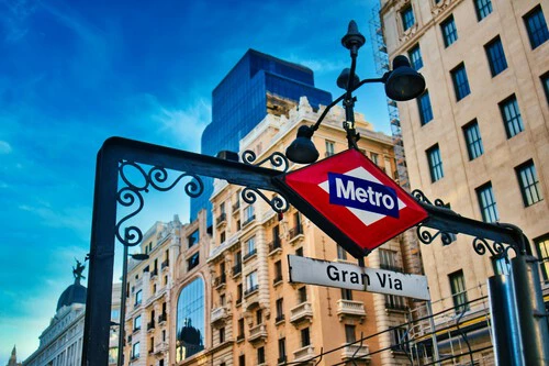 Foto de una estación de metro de Madrid