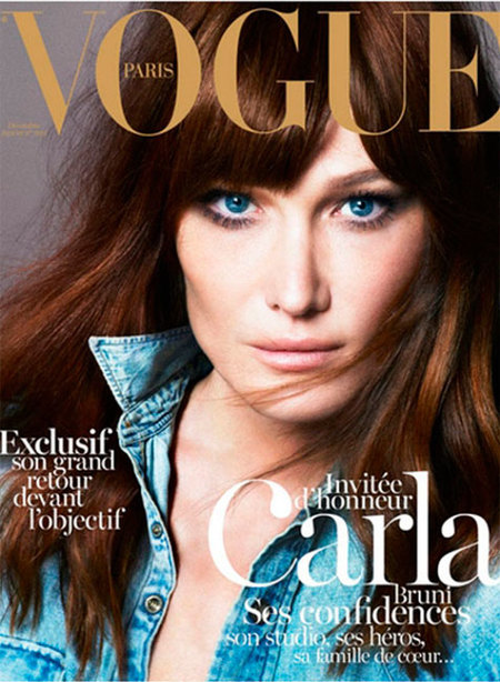 ¡Ahora toca currar! Carla Bruni de vuelta a Vogue