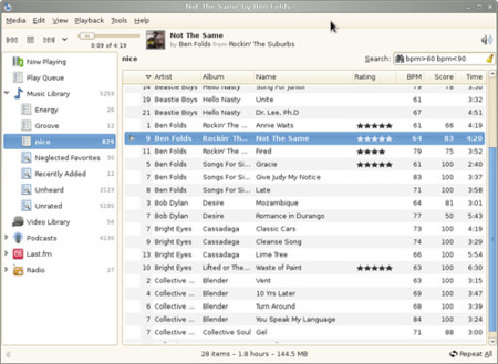 Banshee 1.5.0: ahora con valoración automática de canciones