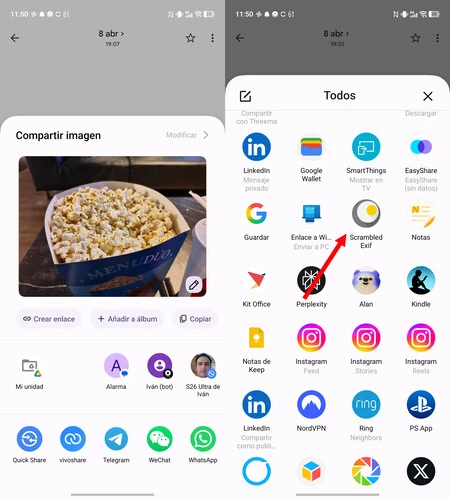 Scrambled Exif elimina todos los datos antes de compartir