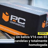 Las primeras multas por no llevar la baliza V16 ya están llegando. PcComponentes tiene esta a un precio muy top