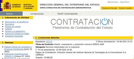 Plataforma de Contratación del estado