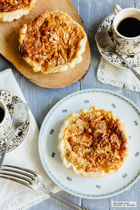 Tartaletas individuales de nuez. Receta fácil para San Valentín