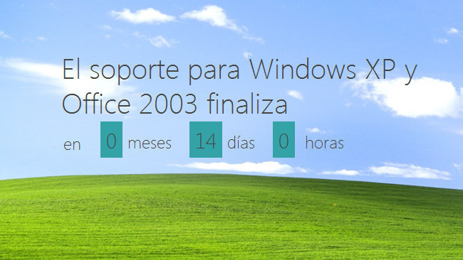 Fin de soporte para Windows XP y Office 2003