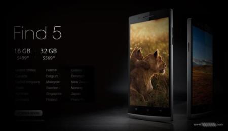 Oppo Find 5 sí llegará a España de manera oficial