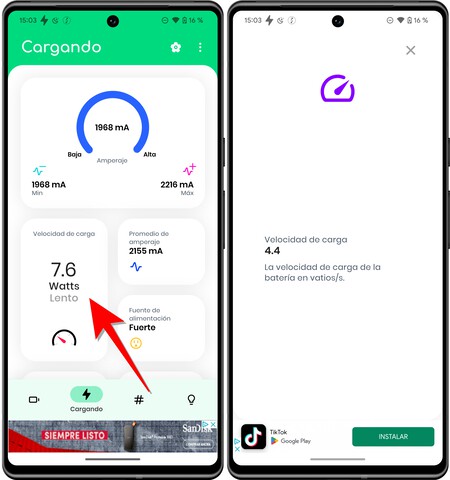 Velocidad Carga Movil