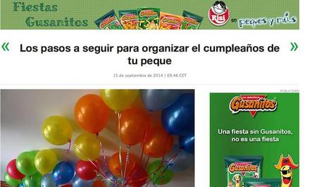 Nuevo Espacio Fiestas Gusanitos en Peques y Más