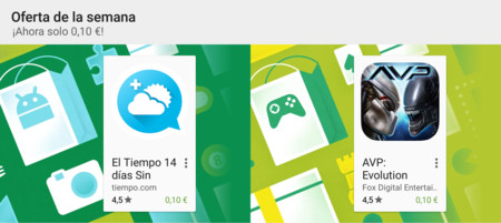 Oferta de la semana en Google Play: El Tiempo 14 días y Alien vs Predator: Evolution a 0,10 euros
