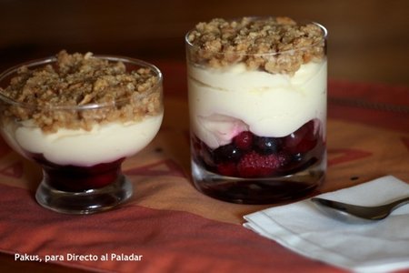Postres fáciles y rápidos XI: Vasitos de tarta de queso bocabajo