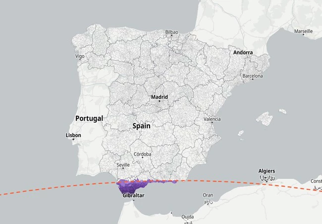 Mapa Eclipse 2027