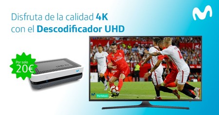 El descodificador 4K de Movistar ya está disponible para sus clientes de fibra, desde 20 euros