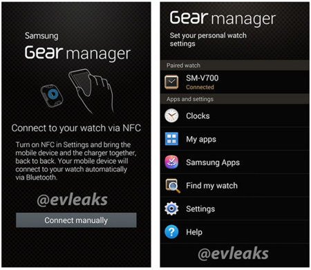 Samsung Galaxy Gear Manager sale a la luz en un par de capturas
