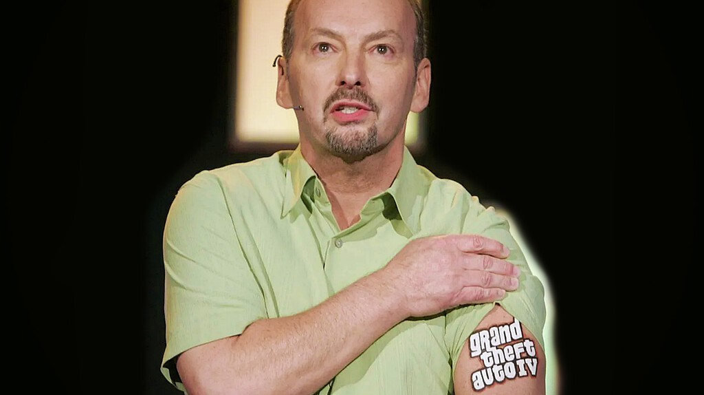 ¿Recuerdas cómo se anunció GTA IV? Fue en el E3 2006 y con un Peter Moore que se tatuaba los mega bombazos ¿Recuerdas cómo se anunció GTA IV? Fue en el E3 2006 y con un Peter Moore que se tatuaba los mega bombazos