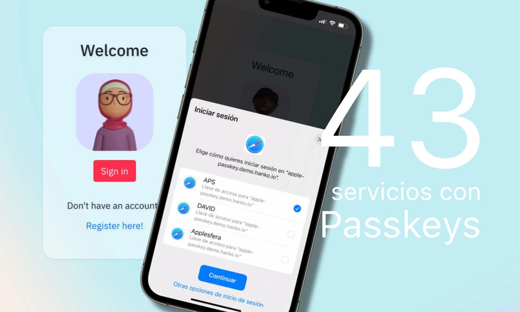Estos 43 servicios ya funcionan con Passkeys. Podemos ir más allá de las contraseñas Estos 43 servicios ya funcionan con Passkeys. Podemos ir más allá de las contraseñas