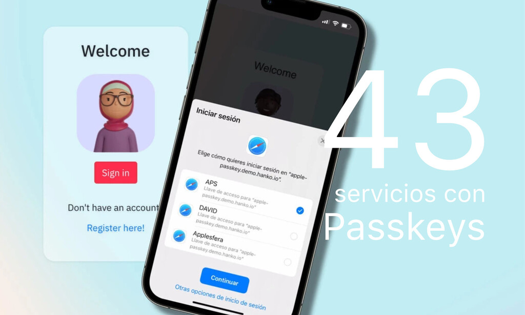 Estos 43 servicios ya funcionan con Passkeys. Podemos ir más allá de las contraseñas 