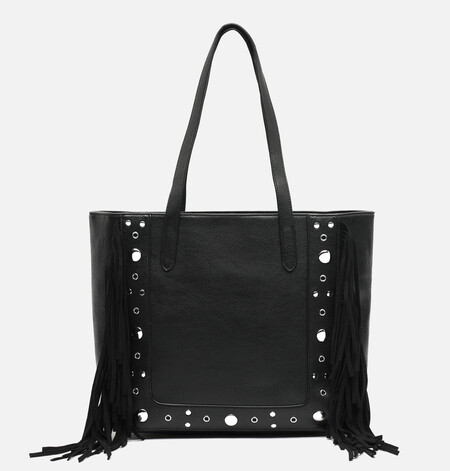 Bolso Shopper Con Flecos