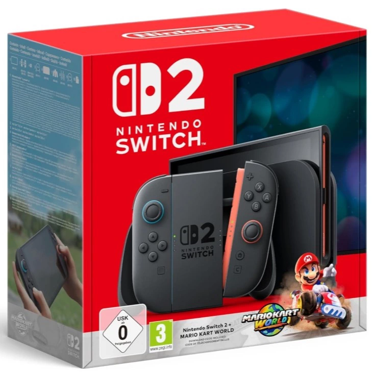 Nintendo Switch 2 con Mario Kart World Código de descarga digital