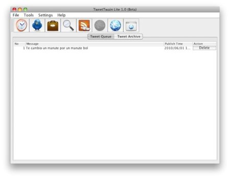 Programa tus tweets con TweetTwain
