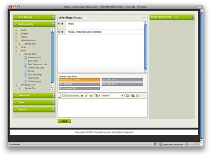 CoverItLive, publicando contenidos en tiempo real