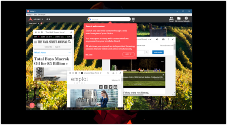 Probamos Addap, un navegador que utiliza un novedoso sistema para organizar pestañas en "ambientes"