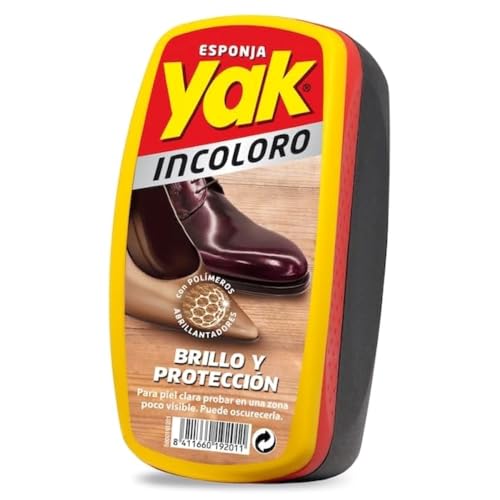 Yak esponja para calzado brillo inmediato incolora especial piel 1 ud
