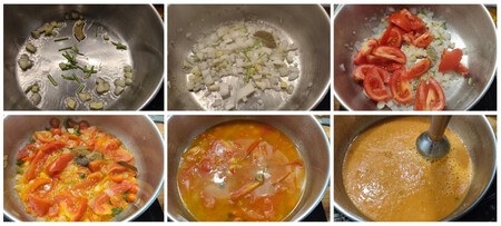 Pasos Sopa Tomate India