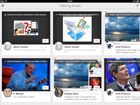 La aplicación oficial de Google+ para iOS se actualiza y llega al iPad