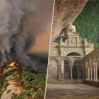 Aragón no solo ha perdido 10.000 hectáreas calcinadas en un incendio: San Juan de la Peña ha estado a punto