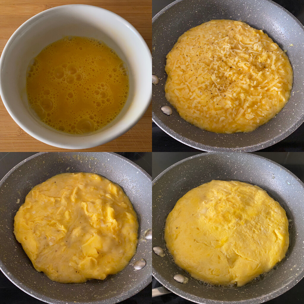 Tortilla de queso, receta de cocina fácil, sencilla y deliciosa, ideal