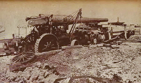 Locomotora caminera Aveling and Porter del Ejército español