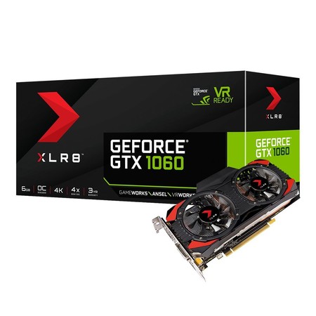 Gráfica PNY GeForce GTX 1060 XLR8 con 80 euros de descuento en las ofertas especiales de PcComponentes