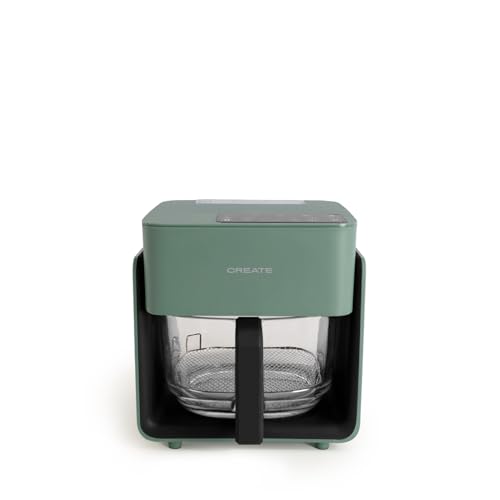 CREATE/AIR FRYER STUDIO CRYSTAL/Freidora sin aceite 4.2 L con vaporizador de agua verde sage