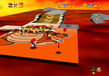 Super Mario 64: cómo conseguir la estrella 8-Coin Puzzle with 15 Pieces de Lethal Lava Land