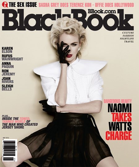 Naomi Watts homenajea a Madonna en un gran reportaje de la revista Blackbook