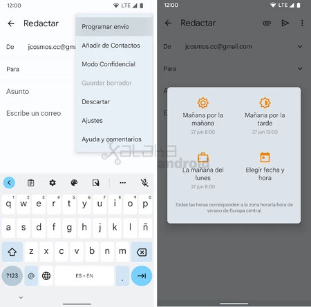 Gmailのスケジュール