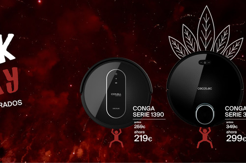 Black Friday en Cecotec: robots aspirador Conga con descuentos de hasta el 55%