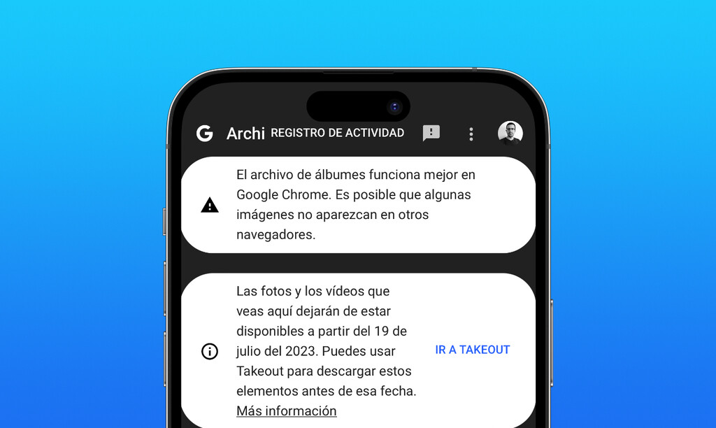 Google no se anda con miramientos y cierra el 'Archivo de álbumes': tienes un mes para copiarlo todo en tu iPhone o perderlo 