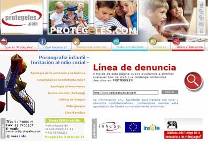 Protégeles: línea de denuncia sobre seguridad infantil en internet