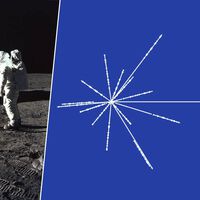 Há uma competição não oficial para criar a “bandeira da Humanidade" e o melhor design é um mapa de pulsares 