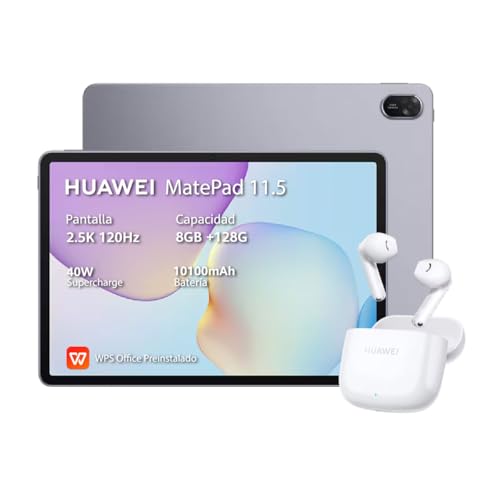 HUAWEI MatePad 11.5, Tablet 8+128G, Gris + Freebuds SE 2