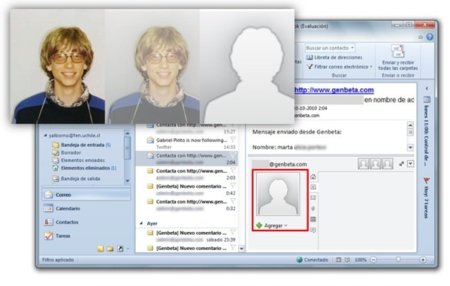 Imagen de la semana: Outlook 2010 esconde la silueta de Bill Gates arrestado