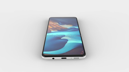 El diseño del Samsung Galaxy A71 filtrado en renders: módulo con cuádruple cámara y agujero centrado en pantalla