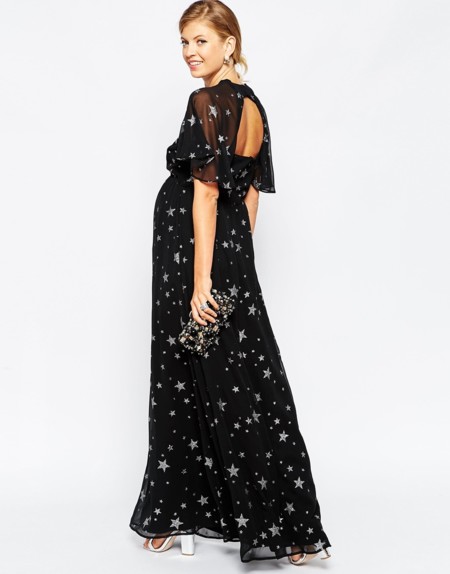 Prendas premamá llenas de brillo para la Nochevieja más fashion