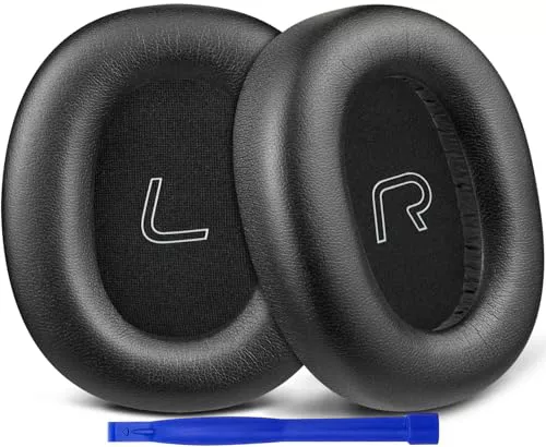 SOULWIT Almohadillas Repuesto para Edifier W860NB Pro, WH950NB ANC Auriculares (No se Ajustan al W860NB), Almohadillas Cascos con Piel de Proteína, Espuma de Alta Densidad para Aislamiento del Ruido