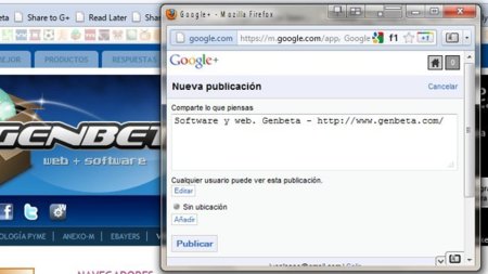 Comparte enlaces rápidamente por Google+ con este bookmarklet