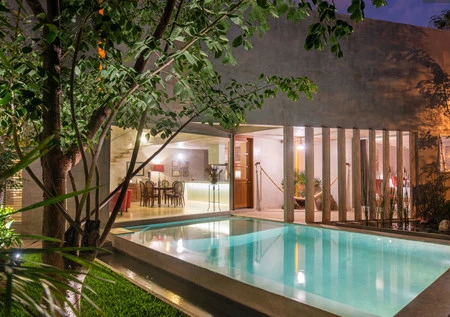 Una espectacular casa en México en la que la naturaleza, el agua y la arquitectura son parte fundamental de su diseño