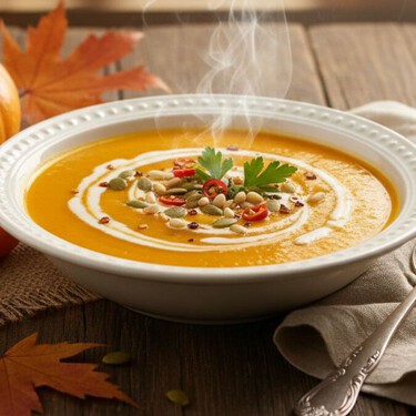 Crema de otoño: lista en 25 minutos y usando las verduras que te sobraron de otros guisados